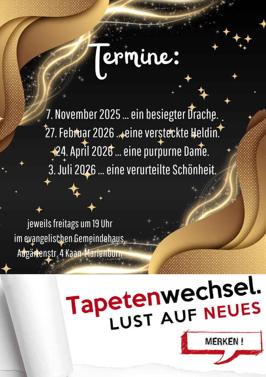 Termine Tapetenwechsel 2025-2026