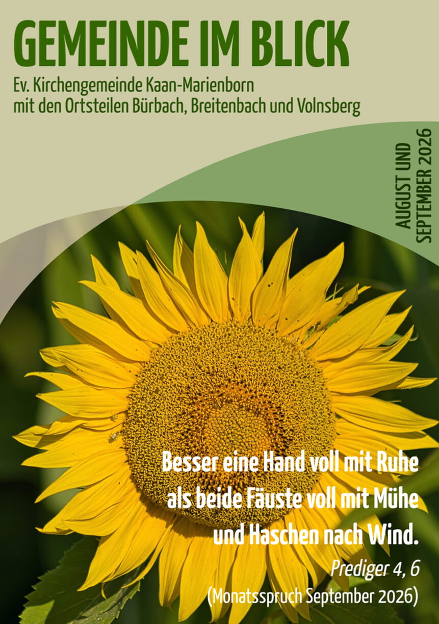 Gemeindebrief August - September 2026