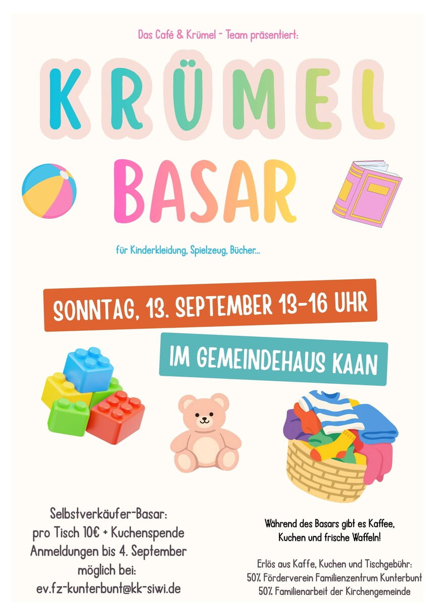 Flyer zum Kr&uuml;mel Basar
